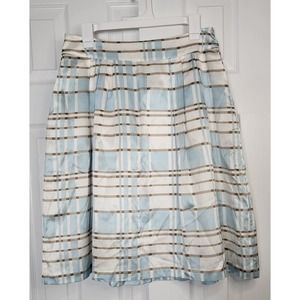 Pendleton Women's Silk Blend Plaid Pleated Skirt- Size 10 Petite